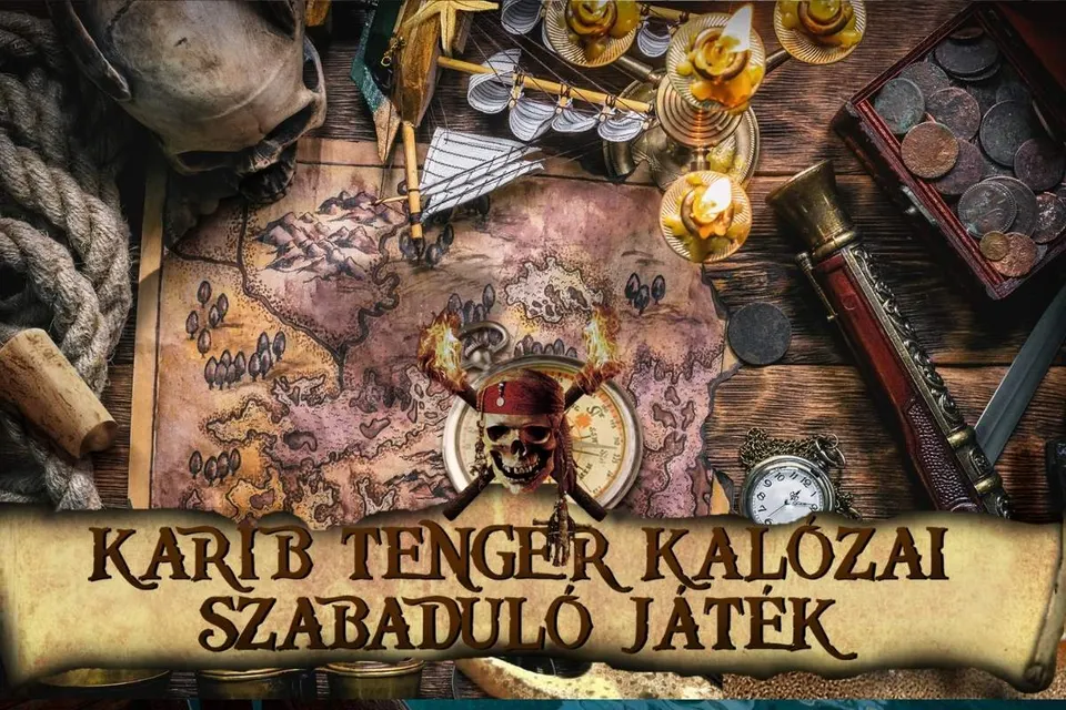 Karib-tenger kalózai szabadulószoba játék 2-8 fő részére – 1. kép